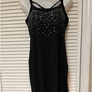 Black rhinestone dress
